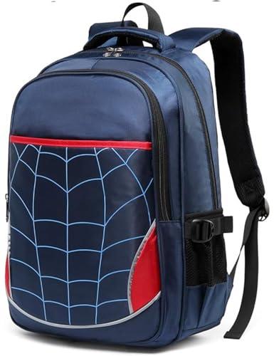 BLUEFAIRY Kids Backpack for Boys Kindergarten Elementary Primary School Bookbags Back to School Bags with Large Campartments Mochilas para Escolares Niños 17" Dark Blue