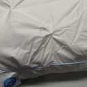 QUTOOL Luxury Hotel Goose Feather Pillow, 100% Cotton Cover, Soft Support Pillow, Suitable for Sleepers on The Back, Sides, and Stomach, Standard Size Bed Pillows Set of 2 (White)