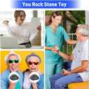 Gemscream Funny Inspirational Stress Balls for Adults Motivational Stress Reliever Squeezable Mini Foam Balls Appreciation Gifts for Employee Coworker Staff Teacher Nurse(50 Pcs,Stone)