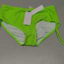 Bonneuitbebe Women's Bikini Bottoms Full Coverage Swim Bottoms Mid Waisted Swimsuit Bathing Suit Bottom, Size: Small (US 4-6) (Lime Green)