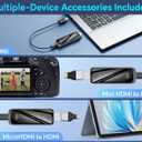 Wireless HDMI Transmitter and Receiver 328FT/100M,4K Decode Plug & Play Portable 5G+2.4G Wireless Display Adapter Extender Kit for Video and Audio to Monitor
