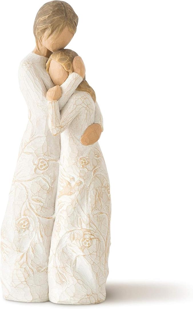Willow Tree Close to me, Apart or Together, Always Close to me, Expresses Loving Relationships Between Mother and Daughter, Sisters or Friendships, Sculpted Hand-Painted Figure