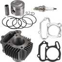 NICHE 80cc Engine Piston Cylinder Gasket Top End Kit for Yamaha Badger Raptor 80 22K-11311-02-00 93450-14088-00