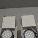 LED Tractor Lights 2 Pcs 4 Inch 12v Flood Light Round Waterproof Work Truck Lights for Equipment Vehicle Off Road SUV ATV UTV 4WD