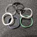 [6+6Pack] for Samsung Galaxy Watch 8 44mm Screen Protector Case, Hard PC Bumper + HD Anti-Fog Tempered Glass Protective Film, Waterproof Face Cover Set for Galaxy Watch 8 44mm Accessories (Black+Clear+Silver+Darkblue+White+Green)