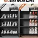 Neprock Shoe Slots Organizer for Closet, 20 Pack Acrylic Shoe Stackers Shoe Rack Holder, 3 Levels Adjustable Thickening Shoe Display Shoe Storage 50% Space Saving Zapateras Organizer (Clear,20 Pack)