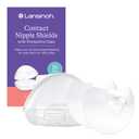 Lansinoh Contact Nipple Shields for Nursing Mothers, Ultra-Thin Soft & Flexible Silicone Shields for Sensitive Nipples and Latch-On Support (0.63 inch or 16mm), with Case, 2
