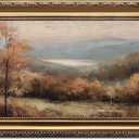 ASTRDECOR Framed Vintage Wall Art for Bedroom, Rustic Fall Landscape Canvas Art Prints, Vintage Autumn Scenery Picture, Farmhouse Wall Decor, Antique Retro Wall Décor for Living Room-16"x24"