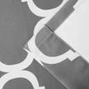 Melodieux Moroccan Fashion Room Darkening Blackout Grommet Top Curtains, 100 by 96 Inch, Grey (1 Panel)