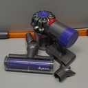 Casdon Dyson Cordless Vacuum Interactive & Officially Licensed Toy Dyson Vacuum for Children Aged 3+ Realistic Role-Play Fun, Purple and Orange, 9.25 X 3.94 X 27.95 Inches