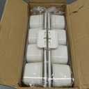 2 Pack Divided Serving Tray with lid and Handle, 8 & 4 Compartments Snackle Box with Utensils, Fridge Food Veggie Condiment Storage, Kitchen Clear Food Container for Picnic, Camping, School