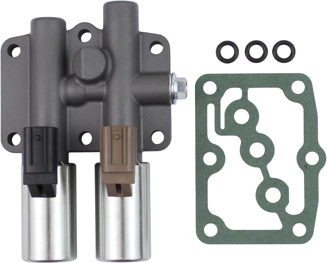 Auto Transmission Dual Linear Shift Solenoid with Gasket for Acura CL 98-03, TL 99-03, MDX 01-02, Honda Accord 4 Cyl 98-02 6 Cyl 98-07, Odyssey 98-06, Pilot 03-07, Prelude 97-01