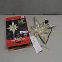 12" 11LED Lighted Christmas Tree Topper, Golden Bethlehem Star Treetop with Warm White Fairy Lights, Holiday Christmas Tree Decorations, 7.8 x 1.8 x 13.7 inches