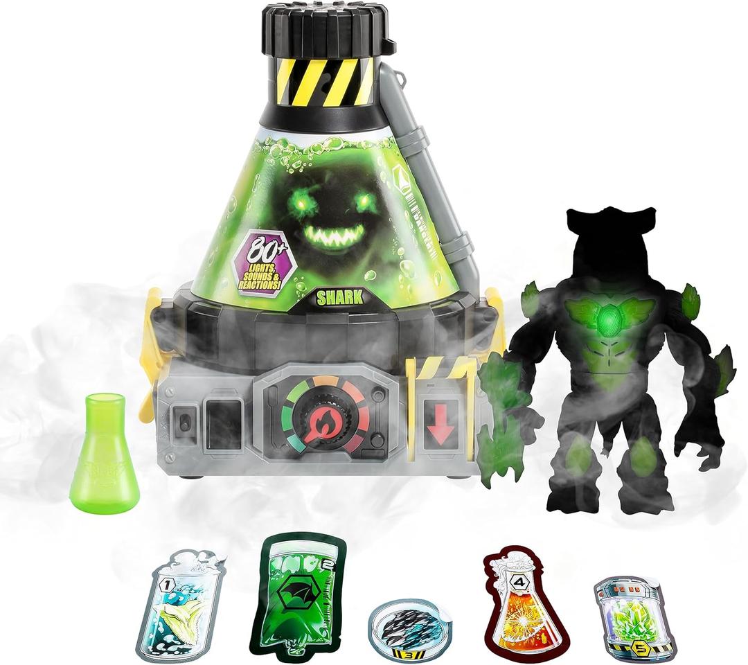 Beast Lab Shark Beast Creator. Add Ingredients & Follow The Experiment's Steps to Create Your Beast! with Real Bio Mist & 80+ Lights, Sounds and Reactions 