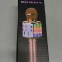 BlueFire 4 in 1 Karaoke Wireless Microphone with LED Lights, Portable Microphone for Kids, Great Toys for Kids, Girls, Boys and Adults (Blue)