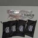 OXG 4 Pack Safety Glasses Anti Fog Goggles, Blue Light Blocking Stylish Safety Glasses for Women Nurses Protective Eyewear (Rainbow+clear+pink+blue)