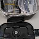 Heated Lunch Box, 80W Electric Lunch Box with Two 1.5L Stainless Steel Interchangeable Containers and Lids, 12V/24V/110V Food Warmer with Utensils and Insulated Bag for Car/Truck/Office (Black)