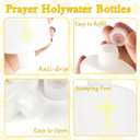 40 Pcs Holy Water Bottles Bulk, 2oz Small Holy Water Bottle Plastic Holy Water Empty Containers Reusable for Catholic, Church, Baptism, First Communion Gift, Daily Prayer & Blessing