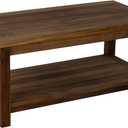 Teak Wood Coffee Table with Storage - Teak Oil Finished Indoor & Outdoor Furniture for Deck, Porch, Balcony, Living Room, Bedroom & Backyard (36" D x 18" W x 16" H)