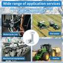 10 Sets of Snow Blowers Parts,19H1914 Shear Bolts and M40333 Nuts Replacement for John Deere 46" 47" 50" 54" Tractor-Mounted Snowblower,Steel Hex Head Bolt Bolts and Nuts Kit for Equipment/Machinery