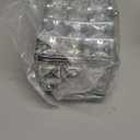 ELLDOO Crystal Jewelry Box Rectangle Trinket Organizer with Lid Earrings Rings Vintage Treasure Keepsake Box for Valentine Wedding Dresser Bedroom Decoration, Silver (Large)