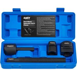 Orion Motor Tech Dual Wheel Separator Tool, 4Piece Wheel Hub Removal Tool with 11 Threads OnePiece Pusher, Dual Wheel Removal Tool Fit for Most Dually Wheels Truck Bus Van Trailer