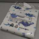 Organic Incontinence Pads for Kids & Toddlers - 5 Layer Waterproof Protectors for Overnight Bed Wetting - Reusable & Washable Pee Pads - Fits Twin to Full Size Beds - 34" x 52" Dinosaur