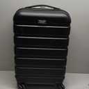 Wrangler Hardside Spinner Carry-On Luggage, Black, 20-Inch