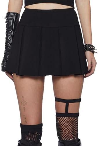 Dolls Kill Wicked Scholar Pleated Mini Skirt by Current Mood - Skit with A-Line Fit and Elasticized Waist Size XXS