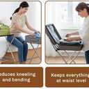 Foldable Luggage Rack with Wheels for Guest Room - Metal Frame Folding Suitcase Stand With 2 Shelves - Portable Luggage Storage Rack - Easy Assembly Suitcase Holder for Hotel, Travel and Bedroom