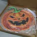 Pumpkin Neon Sign Halloween Pumpkin LED Light, Halloween Party Decor, Home Decor, Pumpkin Decor Personalized Gifts, 13.8"x12.6" (Green+Orange)