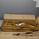 Double Arch Backdrop Stand Metal Open Arch Backdrop Frame U Shaped Wedding Arches for Ceremony Baby Shower Garden Birthday Party Decoration (Gold, 7.2FT4FT)