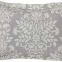 Laura Ashley - King Quilt Set, Reversible Cotton Bedding with Matching Shams, Home Decor for All Seasons (Rowland Grey, King)