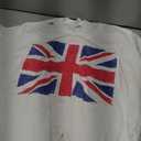 Retro Union Jack Vintage British Flag Great Britain UK T-Shirt, White, Large 
