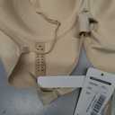 Low Back Bras-Seamless Deep-V Plunge Invisible Backless Bra-Underwire Lightly Lined Multiway Halter Bra Low Cut Bra (Beige), 38B