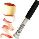 2 Pcs 2 in 1 Apple Corer and Peeler,Fruit Core Extractor Tool,Suitable For Apples, Pears, Bell Peppers, And Cakes - Green Corer,Durable Apple Corer Remover(Black)