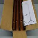 Haddockway Wooden Coat Rack Stand with 8 Hooks New Zealand Pine 3 Adjustable Coat Standing Tree Easy Assembly for Coats, Hats, Scarves and Handbags for Entryway, Hallway, Bedroom, Office,2 PCS (Brown)