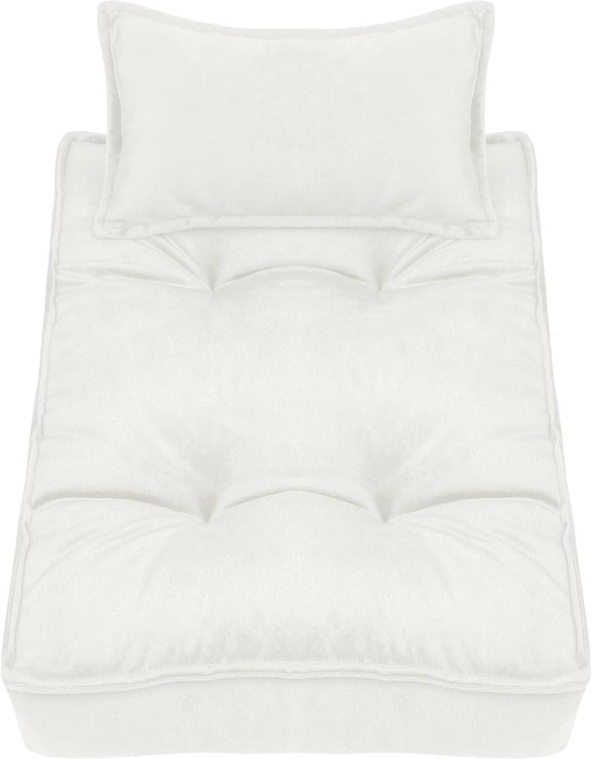 M&G House Newborn Photography Props Mattress Pillow Photography Baby Photoshoot Props Bed Mattress Bed Mat Medium (White)