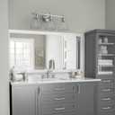 Industrial Bathroom Vanity Lights: 3-Lights Silver Brushed Nickel Vintage Metal Cage Wall Lamp - Rustic Farmhouse Light Fixture Over Mirrors Cabinet for Bath Hallway