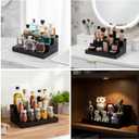 Cologne Organizer for Men, 3-Tier Perfume Display Stand - Fragrance Shelf & Holder, Great Gift for Man, Black