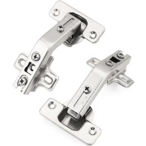Probrico 1 Pair-2 Pack 135 Degree Lazy Susan Hinge, Full Overlay Concealed for Corner Kitchen Cabinet Hinges,135 Hinges with Srews