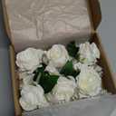 6 Pcs Ivory White Rose Wrist Corsage for Wedding, Bride Bridesmaids Corsages, Pearls Bracelet Wrist Flower for Prom Homecoming Party, Wrist Corsage for Mother of Bride and Groom Wedding Decor