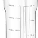 GOPPUS 20oz Clear Water Bottle with Flip Straw, Lightweight, Leakproof, Easy Carry and BPA-Free, Tritan Water Bottlefor Sport, Travel, Outside (Clear)