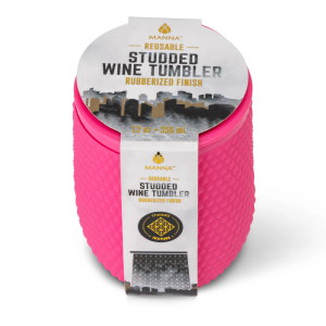 Manna™ Studded Wine Tumbler - Pink, 12 oz