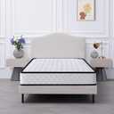 Happiland Twin Size Mattress, 6 Inch Hybrid Memory Foam Twin Size Mattress in a Box, with Upgrade Individually Pocket Springs, Pressure Relief, Breathable Comfort and Durable, CertiPUR-US