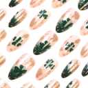 St. Patrick's Day Press on Nails - Short Almond Fake Nails Press ons with Shamrock Designs, Glossy Acrylic Nails Full Cover Glue on Nails for Women Manicure 24Pcs