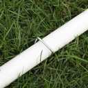 6 Inches Heavy Duty Galvanized Steel Garden Stakes Staples Securing Pegs for Securing Weed Fabric Landscape Fabric Netting Ground Sheets and Fleece, Christmas Decoration, Accessories (10, Silver)