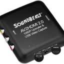 SoundBeast AV to HDMI Converter & Recorder 2.0 - AV RCA Composite to 1080P HDMI TV Upscaler - for VCR, VHS, DVD, Camcorder, Hi8, Gaming - 4:3 Aspect Ratio - USB Video Capture