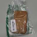 Premium Genuine Full Grain Leather Mini Coin Purse Keychain Pouch Card Holder for Men Women (Light Brown)