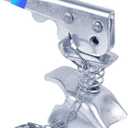 Adjustable Trailer Coupler Latch with Safety Chain - 2 Inch 5000 lbs Capacity Heavy-Duty Lock Kit for Boat, Camper, and Utility Trailer Towing - Zinc-Plated Rust Resistant Steel